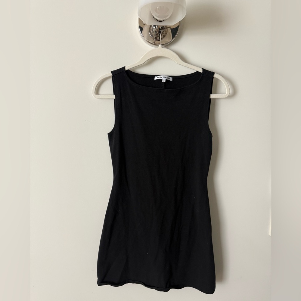 Reformation Nataly Stretch Cotton-Blend Minidress